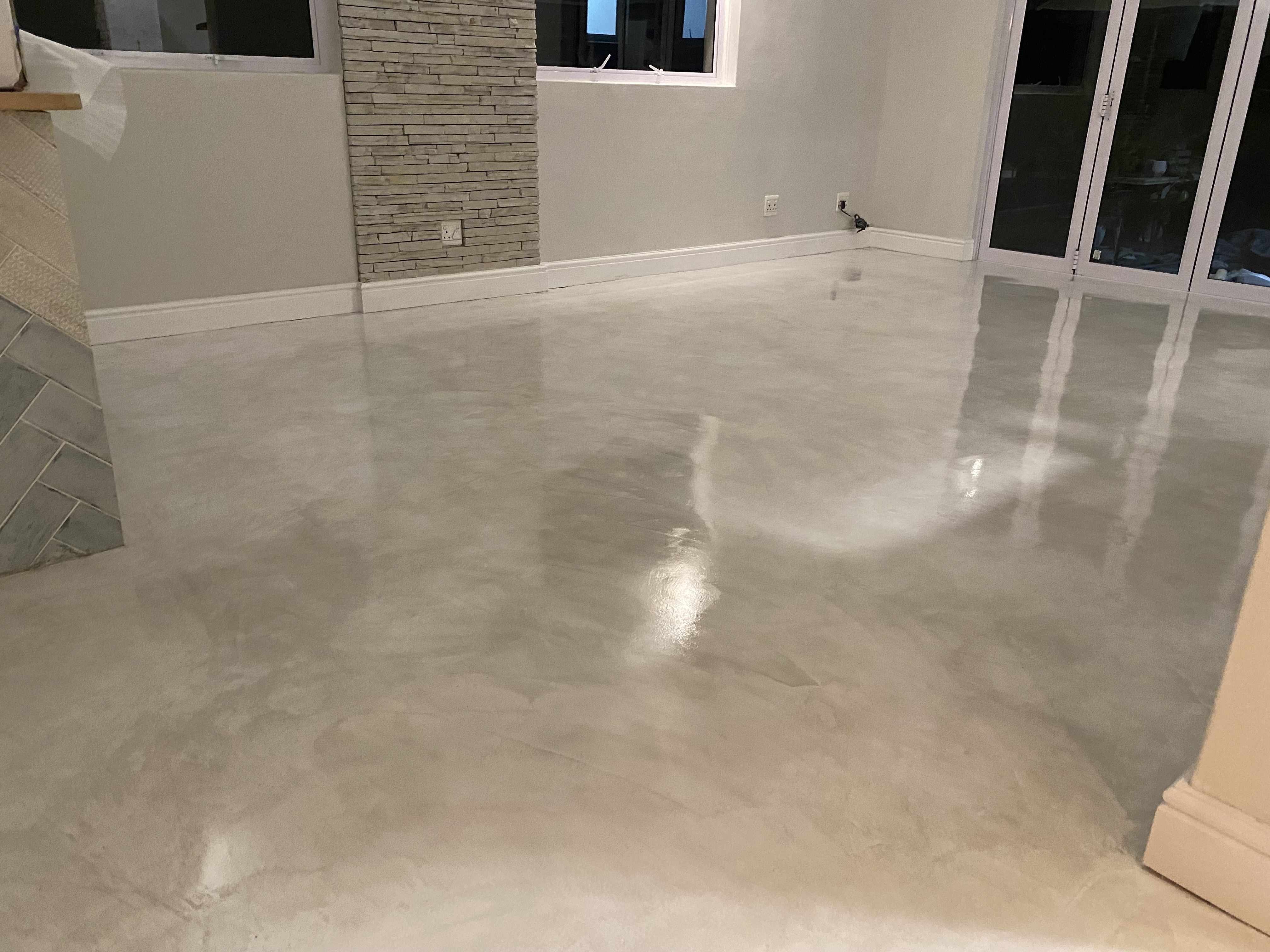Micro cement flooring